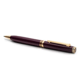 Lapis Bard Contemporary Bordeaux Ballpoint Pen Gold Trims
